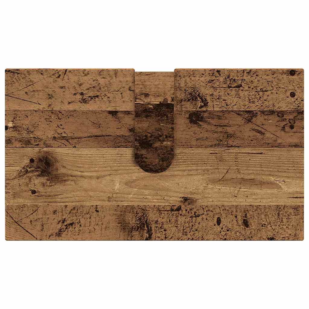 vidaXL Σετ Επίπλων Μπάνιου με συρτάρι Επιτοίχιο 3 pcs Παλιό Ξύλο