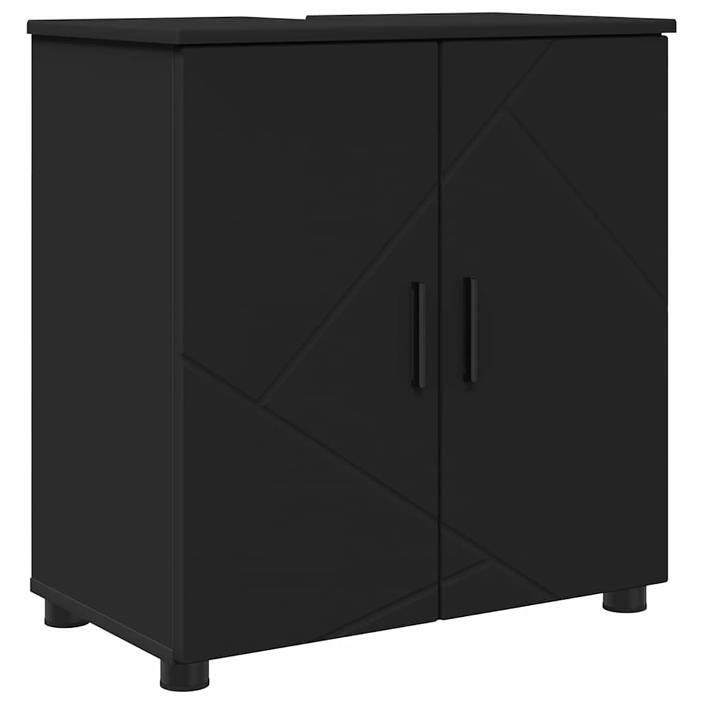 vidaXL Σετ Επίπλων Μπάνιου 5 τμχ. Μαύρο 61 x 35 x 64 εκ.