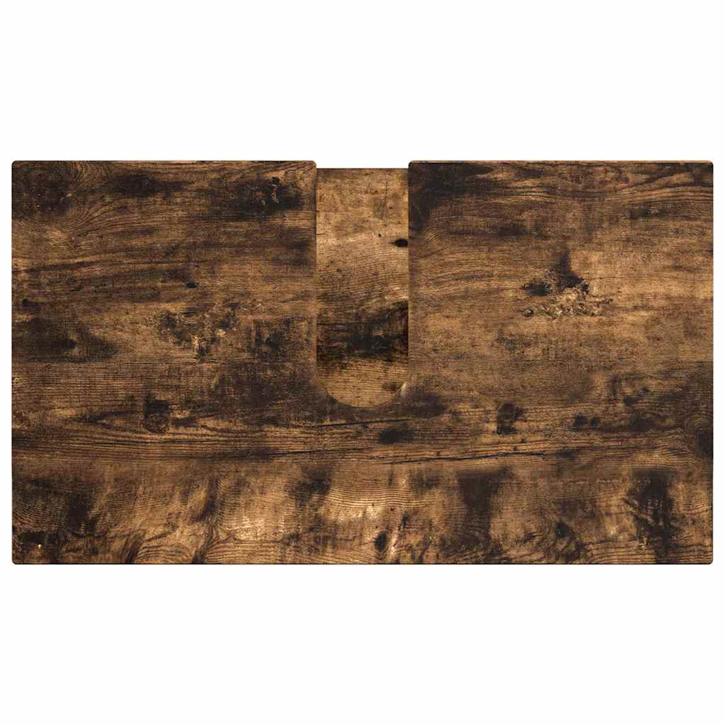 vidaXL Σετ Επίπλων Μπάνιου με συρτάρι Επιτοίχιο 5 pcs Καπνιστό Δρύς