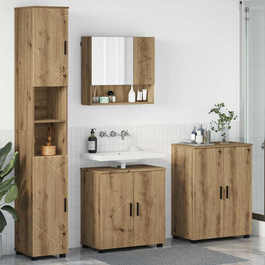 vidaXL Σετ Επίπλων Μπάνιου 4 τμχ. Artisan Oak 61 x 35 x 64 εκ.
