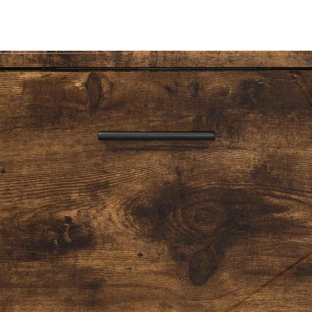 vidaXL Σετ Επίπλων Μπάνιου με συρτάρι με ράφι 3 pcs Καπνιστό Δρύς