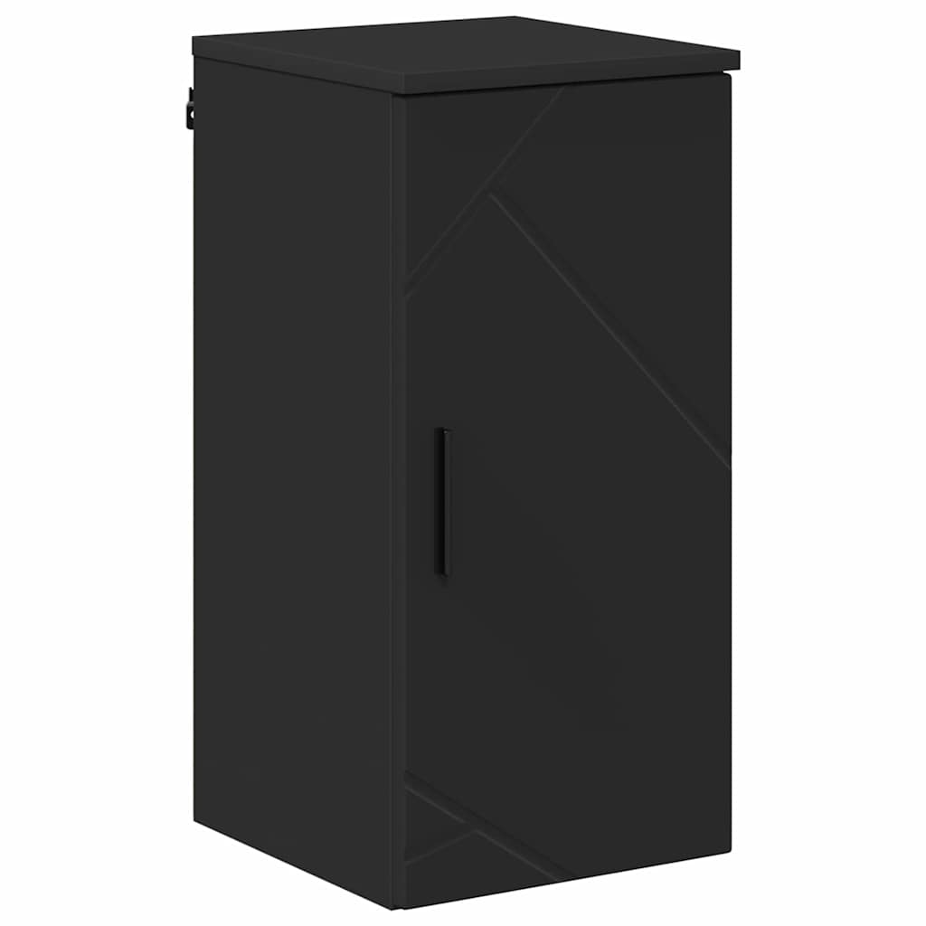vidaXL Σετ Επίπλων Μπάνιου 5 τμχ. Μαύρο 35 x 30 x 192 εκ