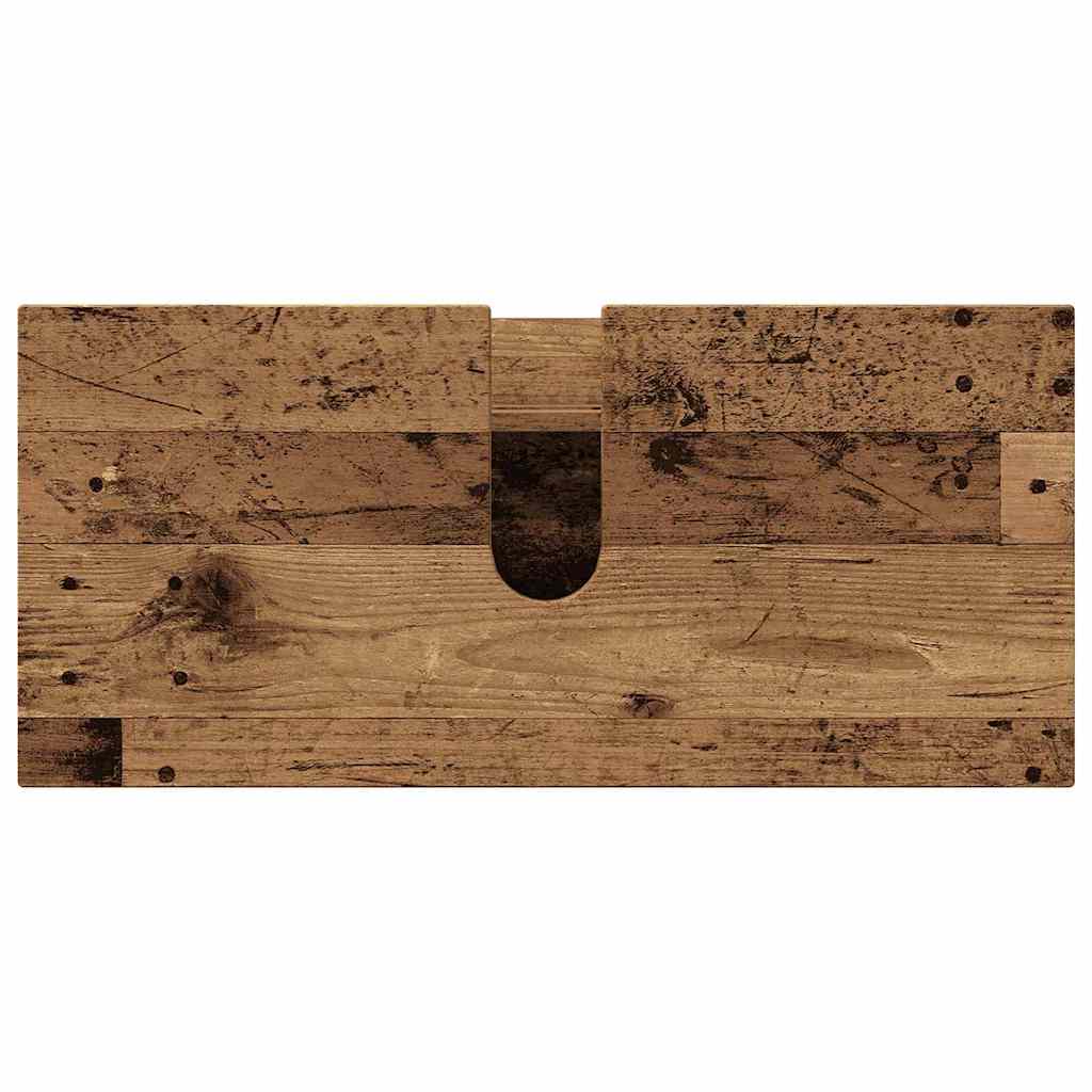 vidaXL Σετ Επίπλων Μπάνιου με συρτάρι με ράφι 5 pcs Παλιό Ξύλο