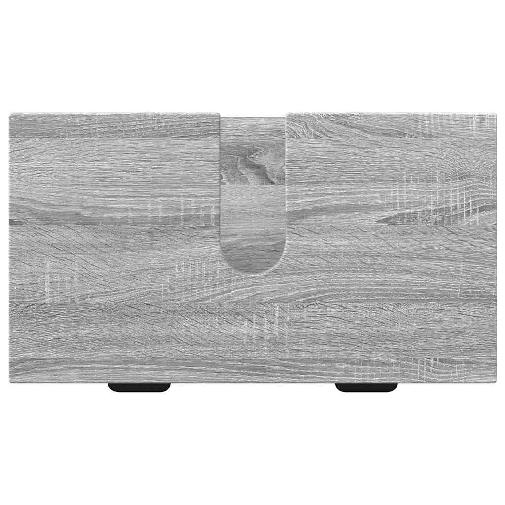 vidaXL Σετ Επίπλων Μπάνιου με ράφι 2 pcs Γκρι sonoma 39.5 x 36 x 88 εκ