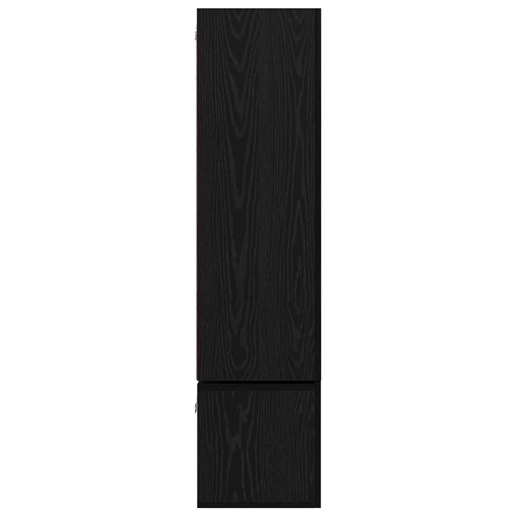 vidaXL Σετ επίπλου τηλεόρασης 7 pcs Μαύρη Οξυά Επεξεργασμένο ξύλο