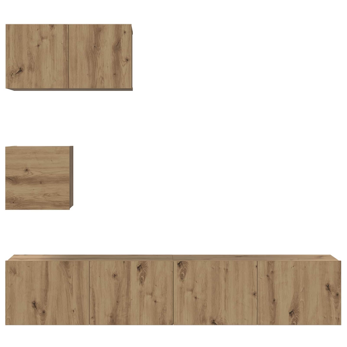 vidaXL Σετ επίπλου τηλεόρασης 3 pcs Artisan Oak Επεξεργασμένο ξύλο