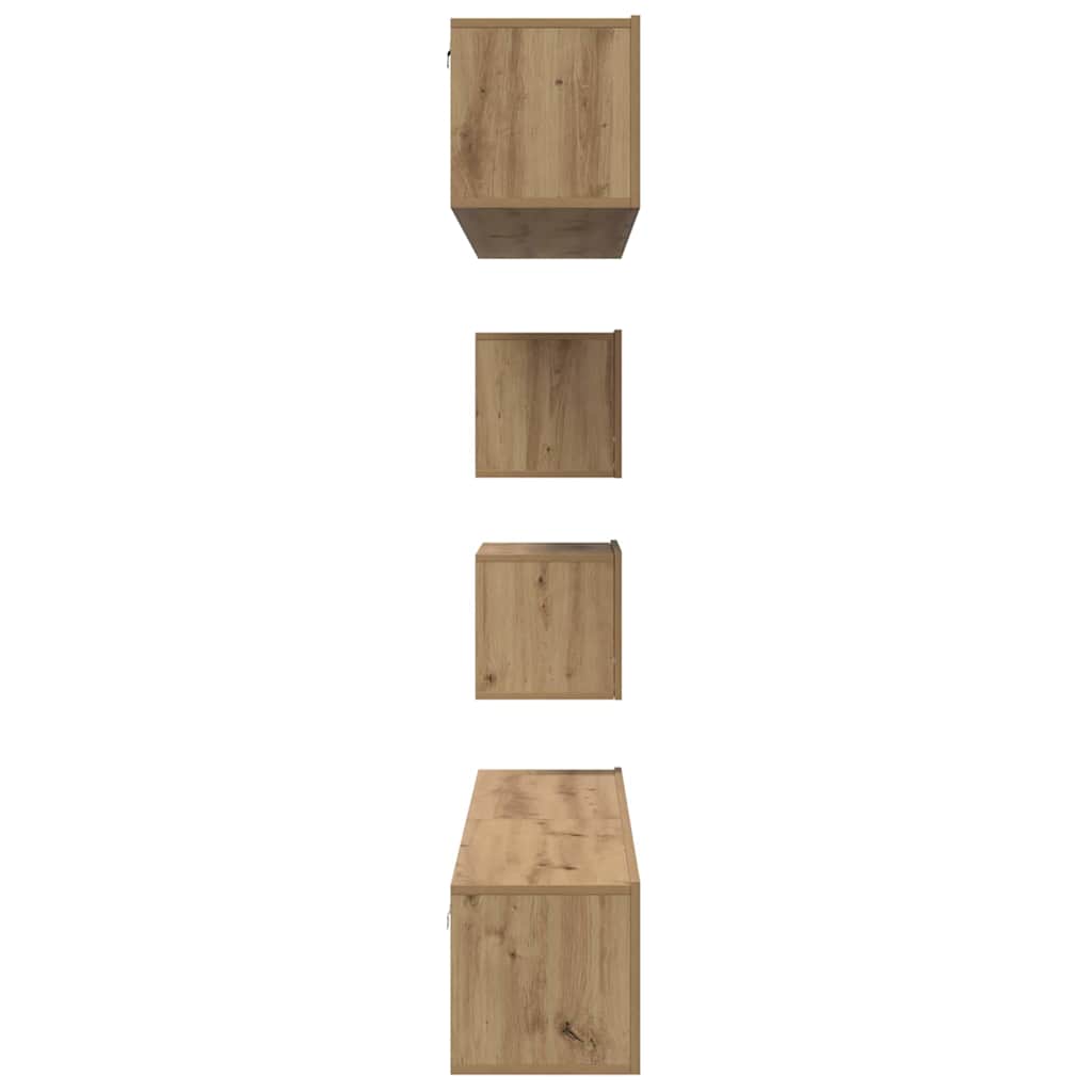 vidaXL Σετ επίπλου τηλεόρασης 6 pcs Artisan Oak Επεξεργασμένο ξύλο