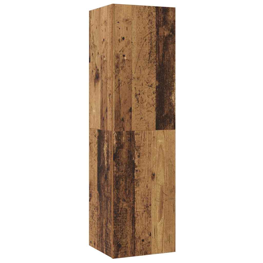 vidaXL ΣΕΤ ΒΑΘΜΟΛΟΓΗΣΗΣ ΤΗΛΕΟΡΑΣΗΣ 4 pcs Παλαιό ξύλο 200 x 30 x 30 cm