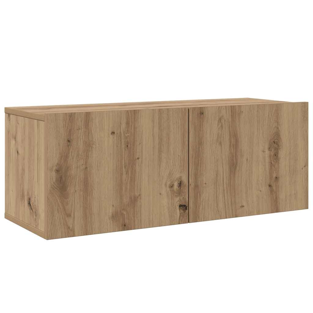 vidaXL Σετ επίπλου τηλεόρασης 4 pcs Artisan Oak Επεξεργασμένο ξύλο