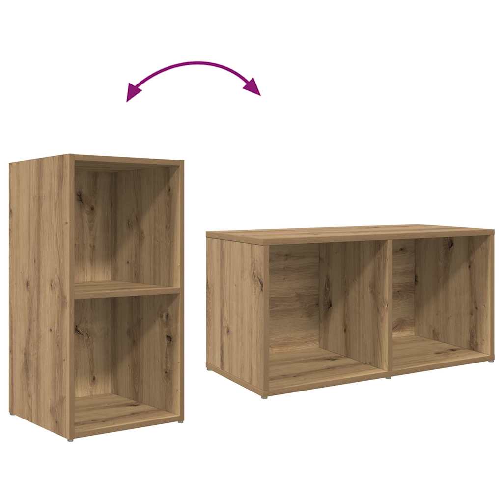 vidaXL ΣΕΤ ΒΑΘΜΟΛΟΓΗΣΗΣ ΤΗΛΕΟΡΑΣΗΣ Επιτοίχιο 8 pcs Artisan Oak
