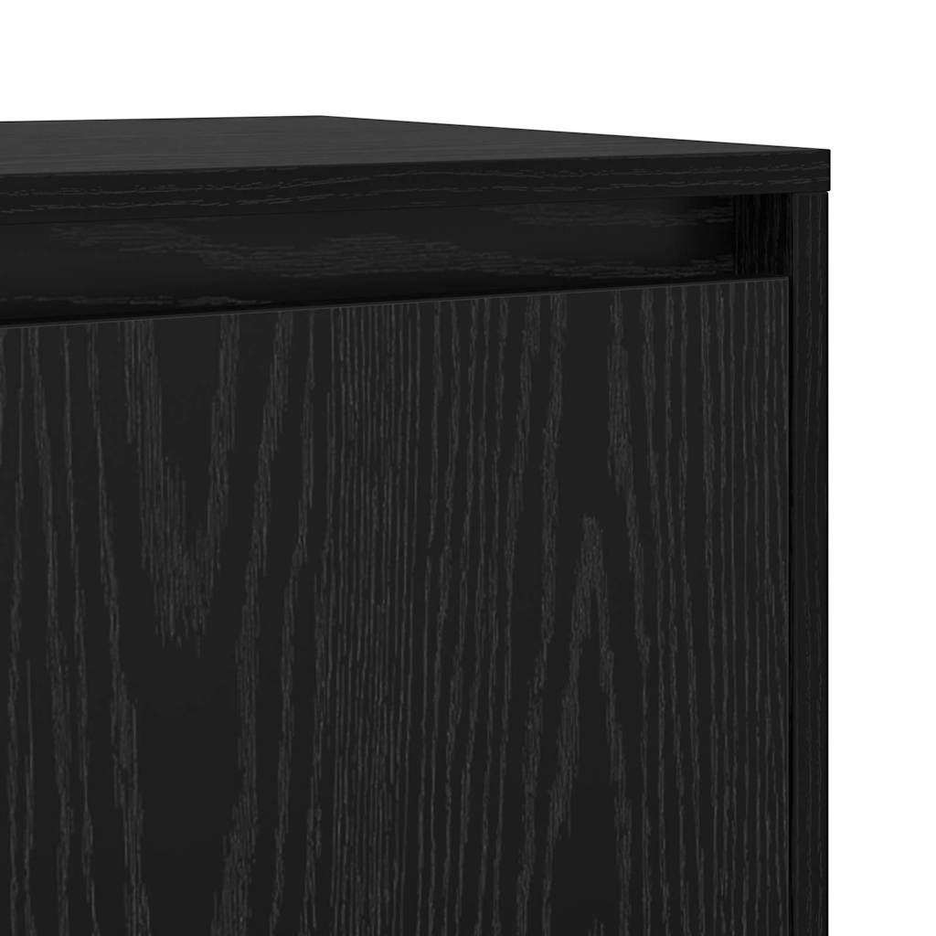vidaXL Παραδοσιακά Πλευρικά Έπιπλα 2 pcs Μαύρη δρυς 70 x 41 x 75 εκ.