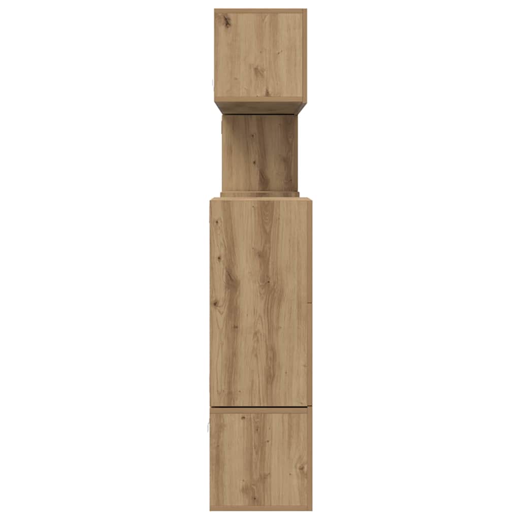 vidaXL Σετ επίπλου τηλεόρασης 10 τμχ. Artisan Oak Επεξεργασμένο Ξύλο