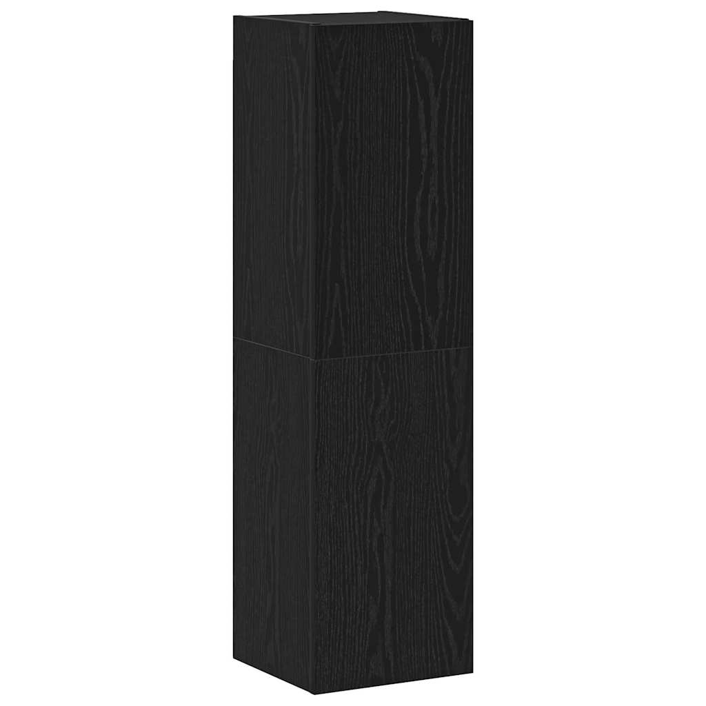 vidaXL Σετ επίπλου τηλεόρασης 4 pcs Μαύρη δρυς 200 x 30 x 30 cm