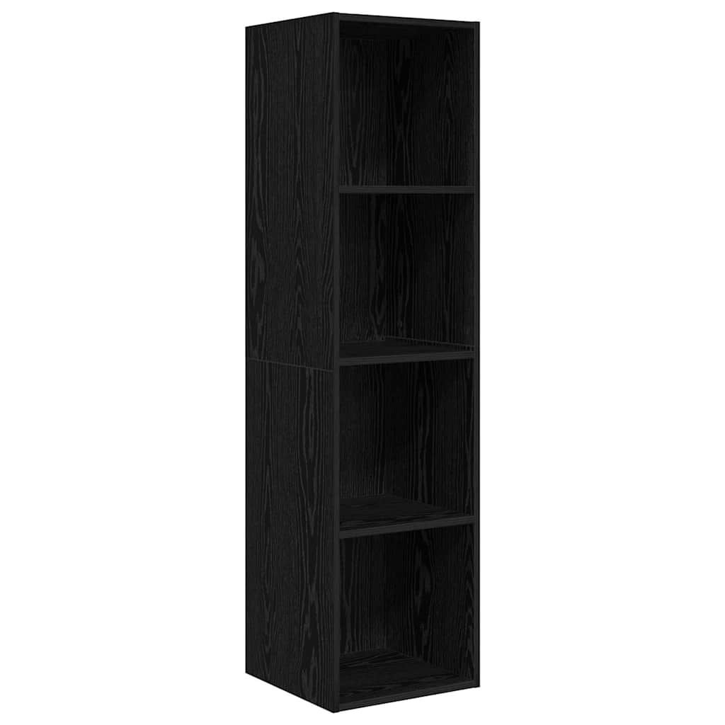 vidaXL Σετ Τηλεοπτικού Κάδου 2 pcs Μαύρη δρυς 37 x 37 x 142.5 εκ
