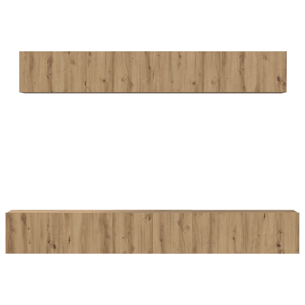 vidaXL Σετ επίπλου τηλεόρασης 5 pcs Artisan Oak Επεξεργασμένο ξύλο
