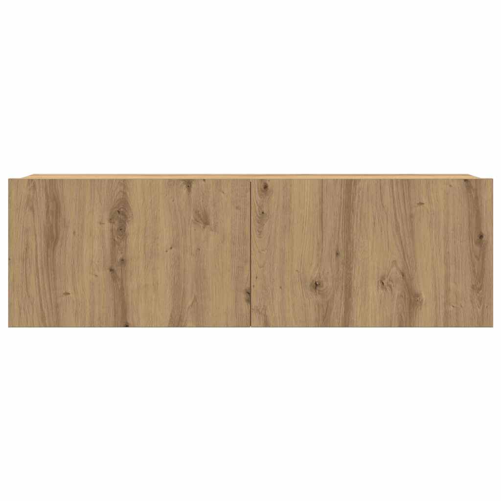 vidaXL Μονάδες TV Επιτοίχιο 4 pcs Artisan Oak Επεξεργασμένο ξύλο