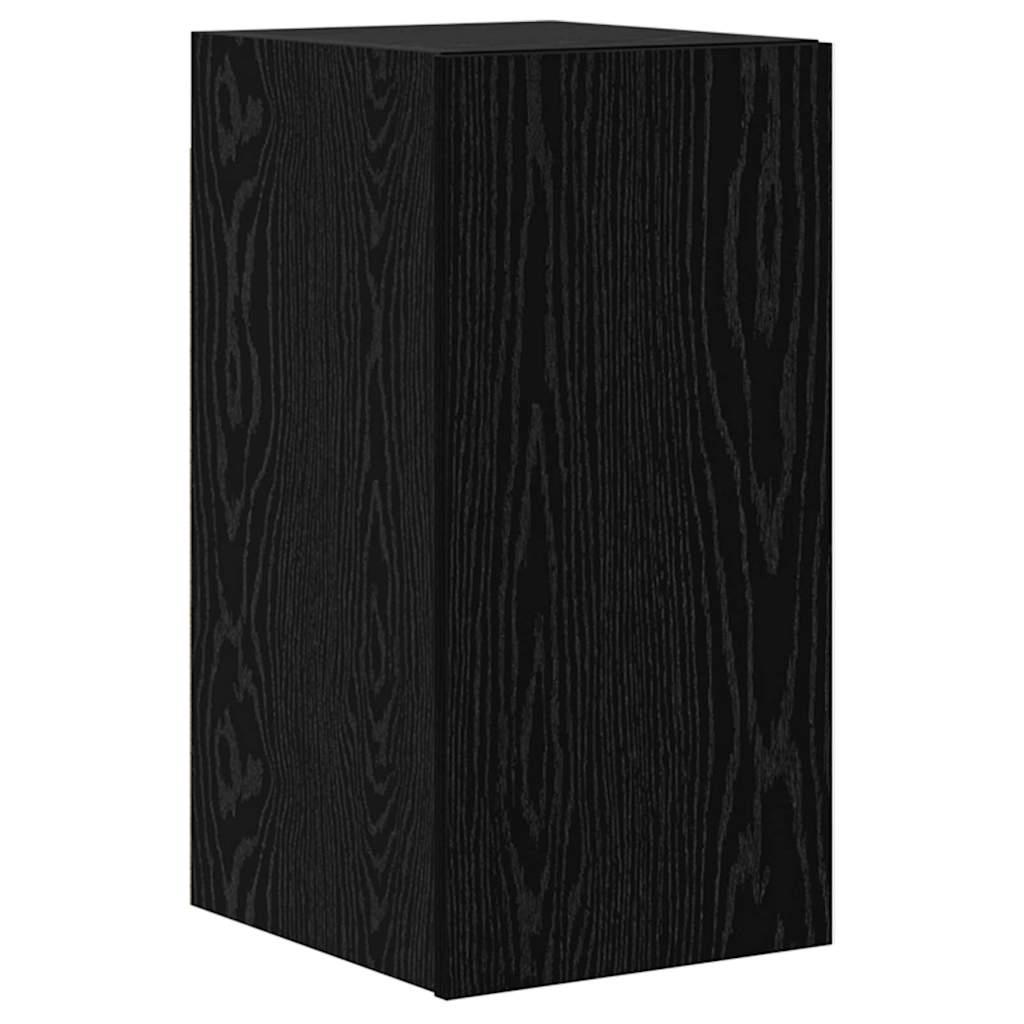 vidaXL Σετ επίπλου τηλεόρασης 9 pcs Μαύρη Οξυά Επεξεργασμένο ξύλο
