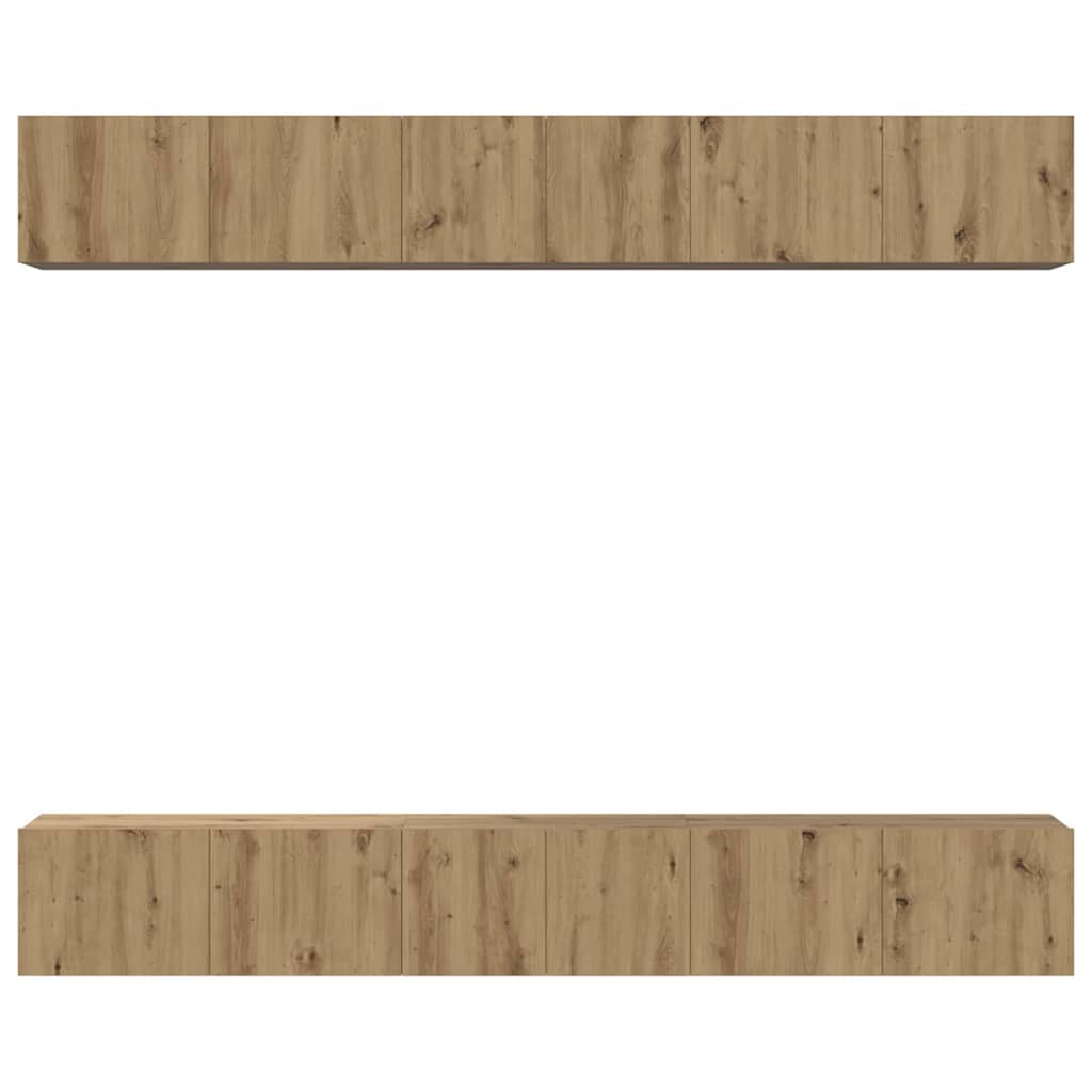 vidaXL Σετ επίπλου τηλεόρασης 6 pcs artisan δρυς 80 x 30 x 30 εκ