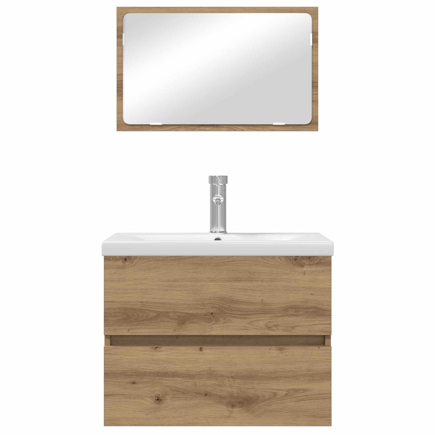 vidaXL Σετ Επίπλων Μπάνιου 3 τεμ. Artisan Oak Επεξεργασμένο Ξύλο