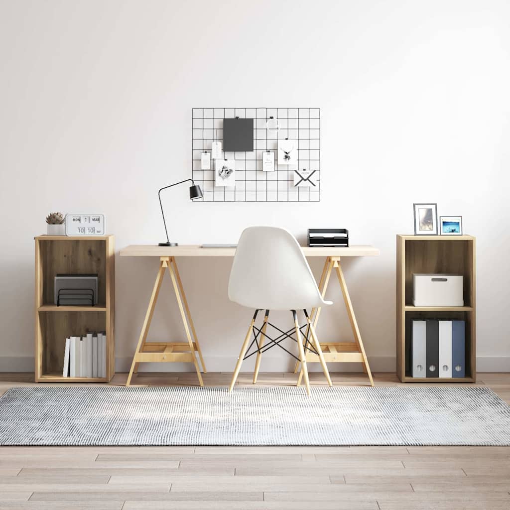 vidaXL Σετ επίπλου τηλεόρασης 2 pcs Artisan Oak 37 x 35 x 107 εκ