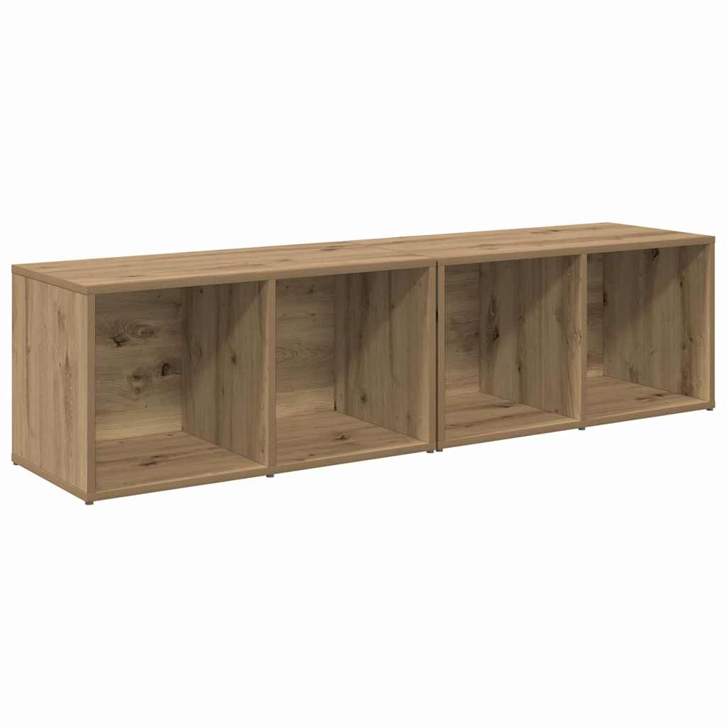 vidaXL Σετ επίπλου τηλεόρασης 2 pcs Artisan Oak 37 x 35 x 107 εκ