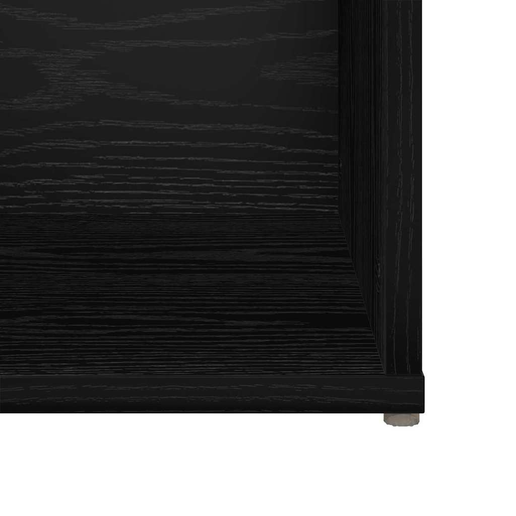 vidaXL Σετ επίπλου τηλεόρασης 4 pcs Μαύρη Οξυά 37 x 35 x 107 εκ