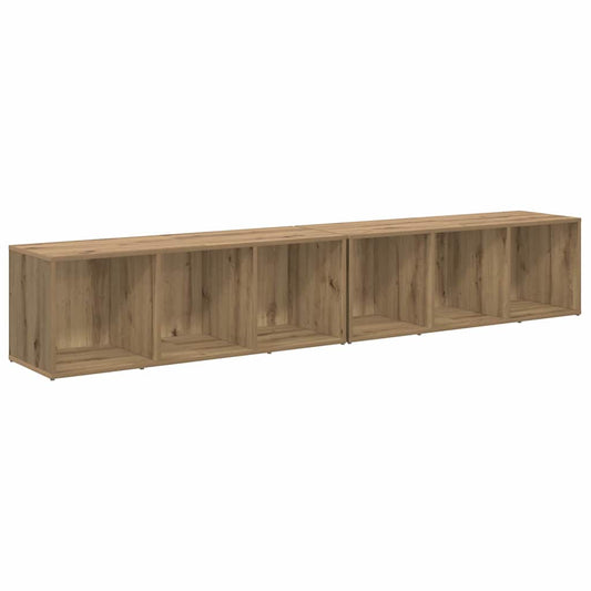 vidaXL Σετ επίπλου τηλεόρασης 2 pcs Artisan Oak 37 x 35 x 107 εκ.