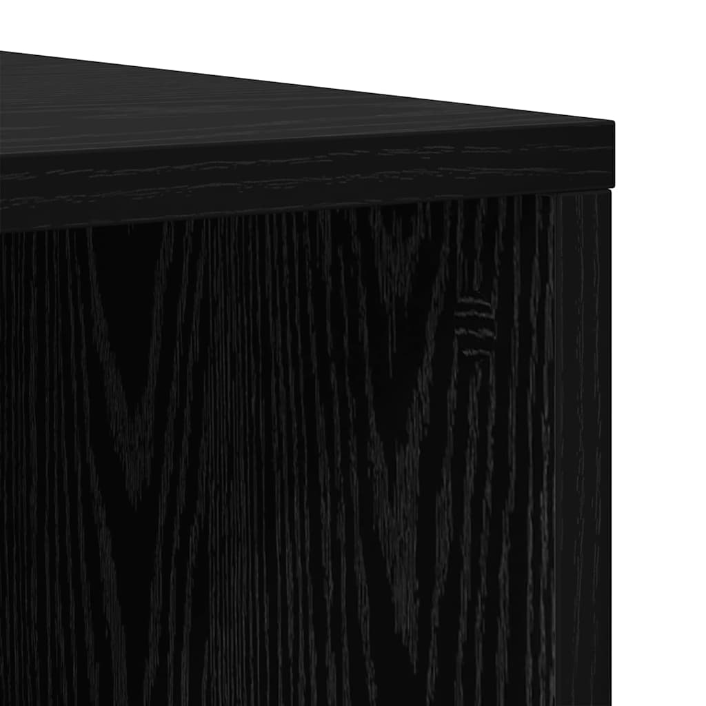 vidaXL Ντουλάπι TV 3 pcs Μαύρη δρυς 37 x 35 x 107.5 εκ