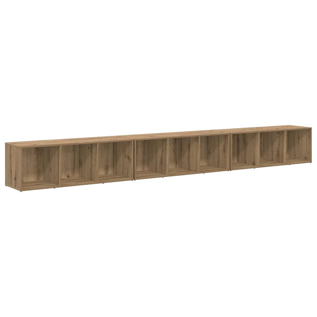 vidaXL Ντουλάπι TV 3 pcs artisan δρυς 37 x 35 x 107.5 εκ