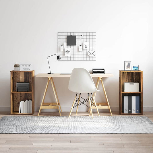 vidaXL Σετ επίπλου τηλεόρασης 2 pcs Παλιό ξύλο 72 x 35 x 36.5 cm