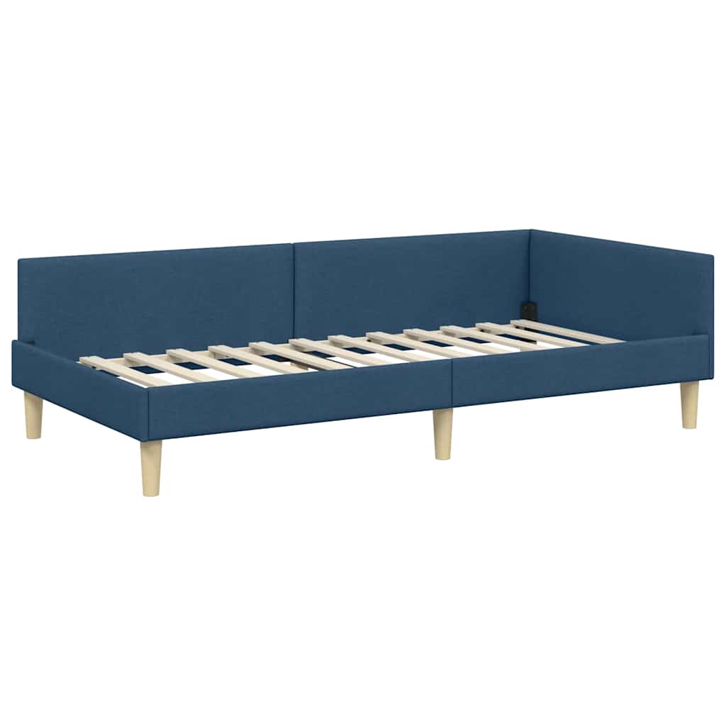 vidaXL Κρεβάτι Γωνίας Μπλε 80 x 200 cm ύφασμα