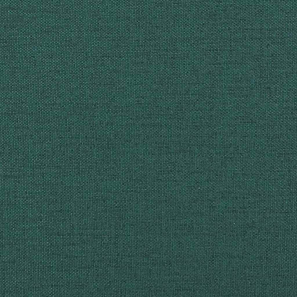 vidaXL Κρεβάτι Γωνίας Σκούρο πράσινο 90 x 190 cm Ύφασμα και Έργο ξύλου