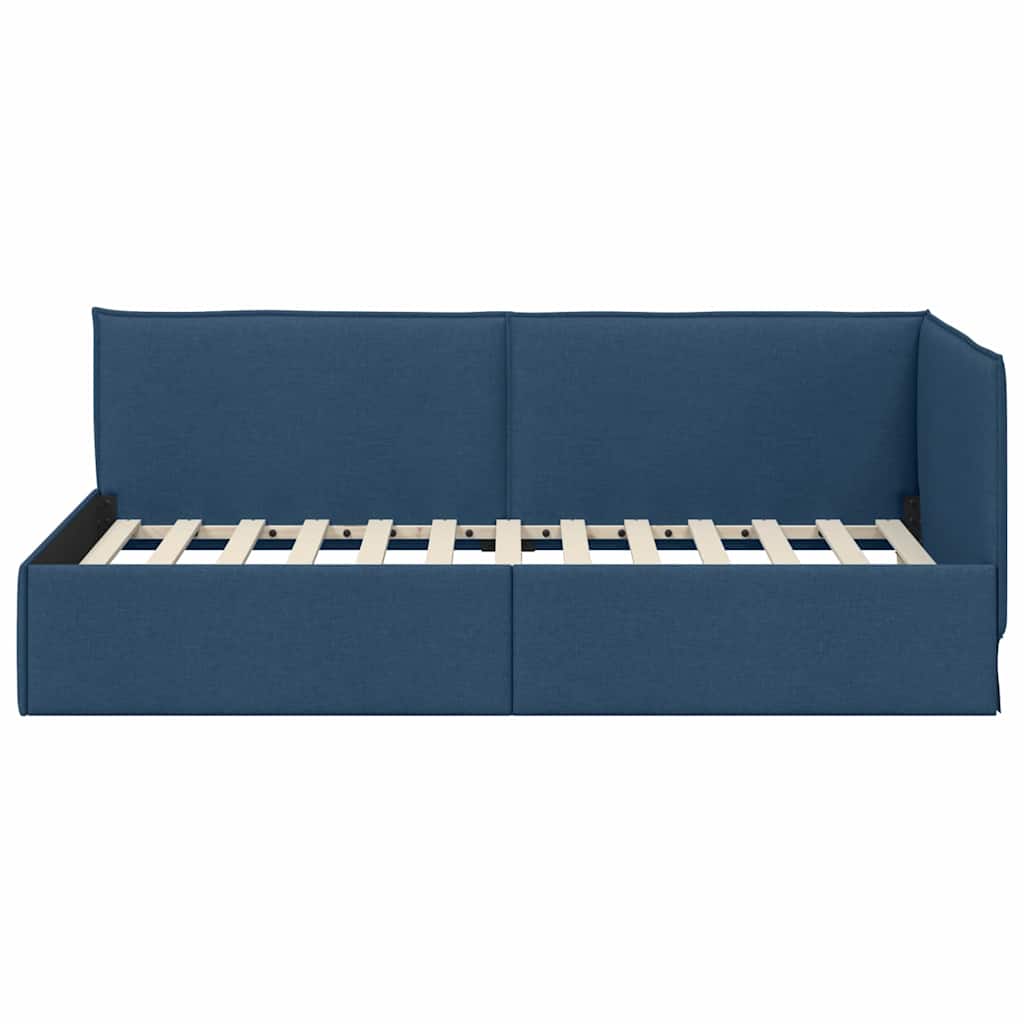 vidaXL Κρεβάτι Γωνίας με κεφαλάρι Μπλε 80 x 200 cm ύφασμα