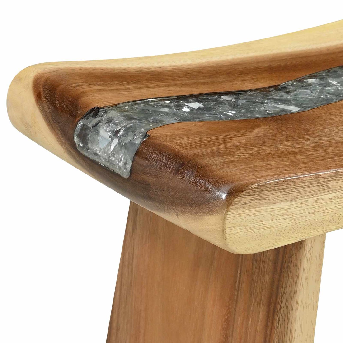 vidaXL Σκαμπό μπάνιου Φυσικό 50 x 30 x 45 εκ Φυσικό Ξύλο