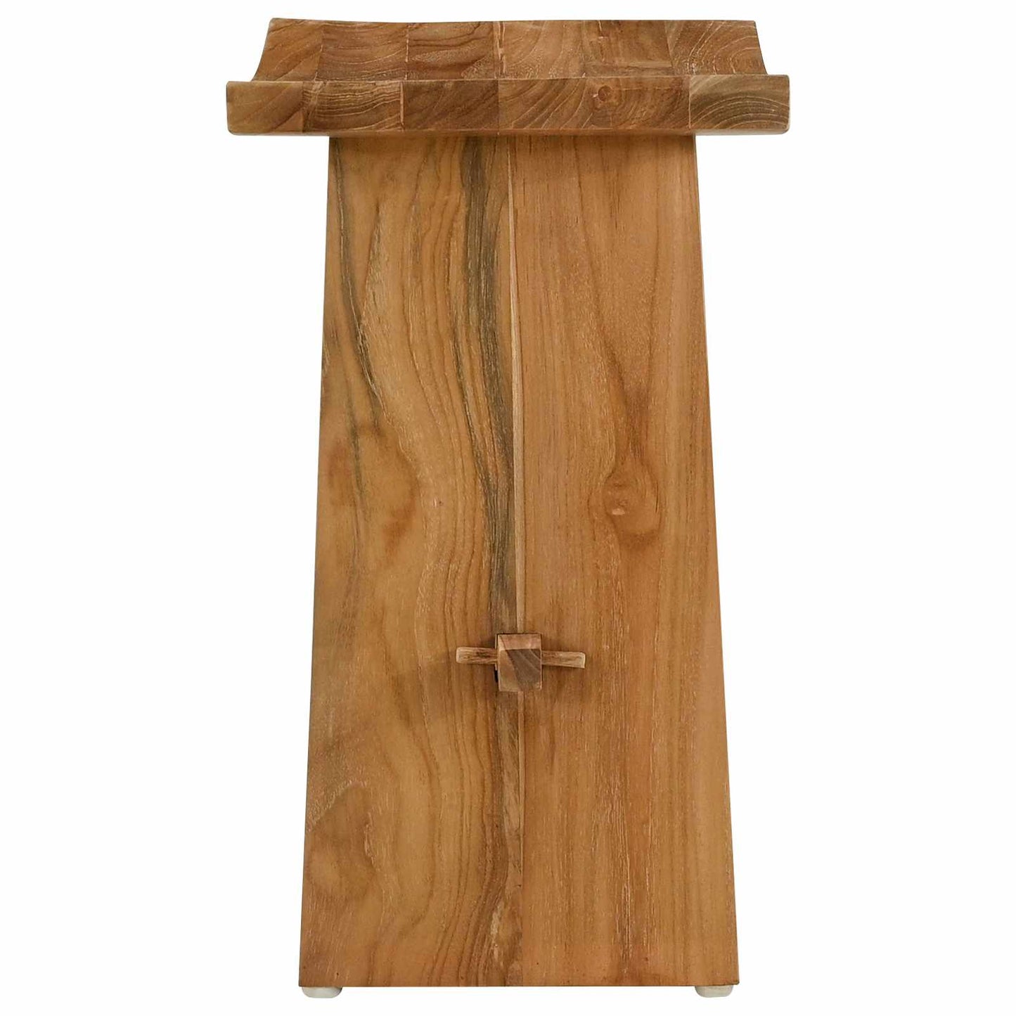 vidaXL Σκαμπό μπάνιου Καφέ 50 x 29,5 x 50,5 εκ Στερεό Ξύλο Τίκ