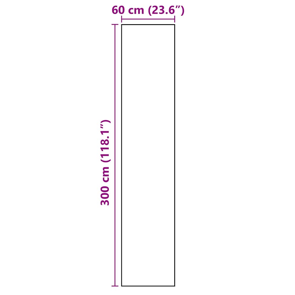 vidaXL Χαλί Κουζίνας Other Κυματιστό 60 x 300 cm Βελούδο