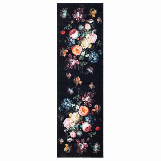 vidaXL Χαλί Κουζίνας Floral Λουλούδια 45 x 150 cm Βελούδο