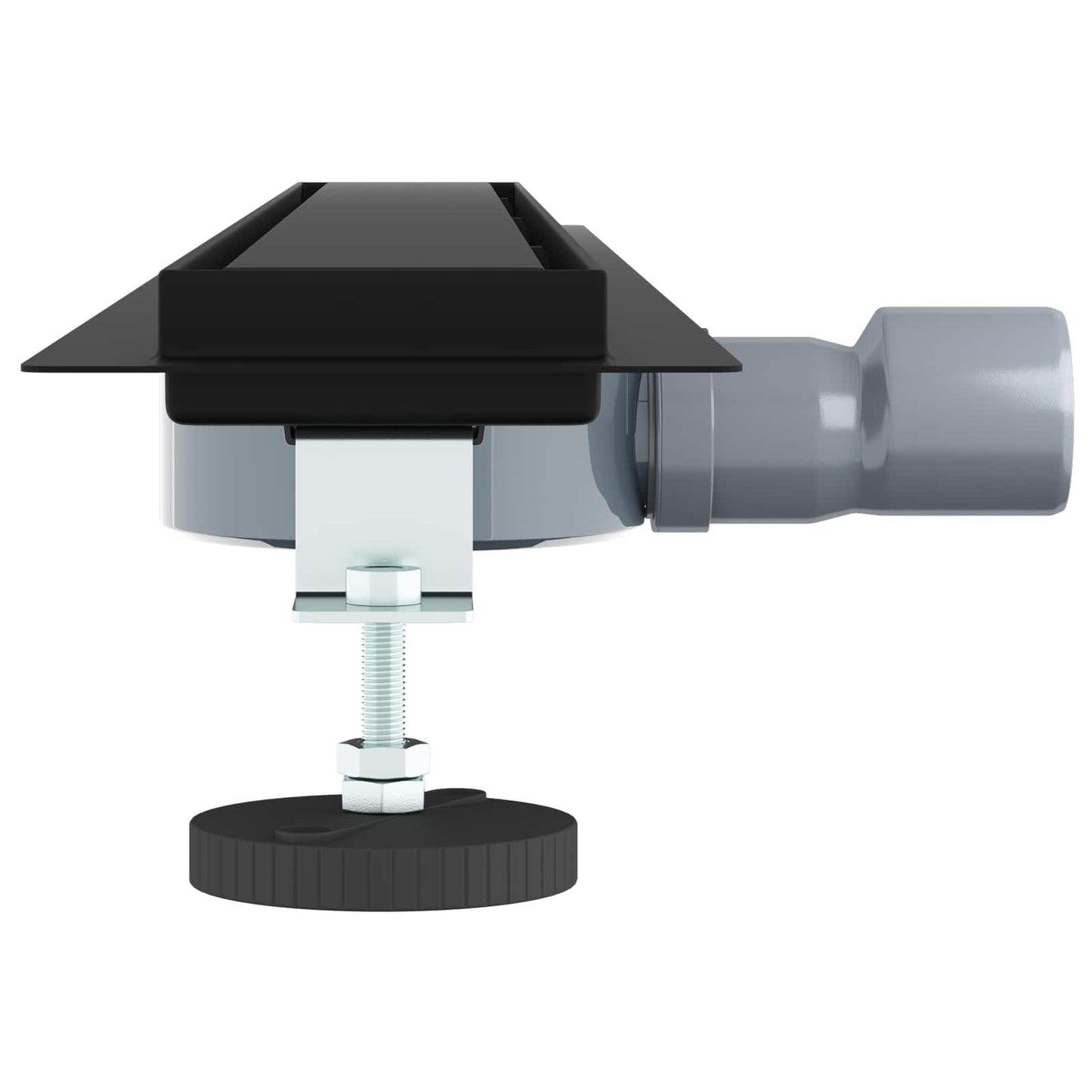 vidaXL Σιφόνι ντους 2-σε-1 με 360° σιφόνι Μαύρο 80 cm