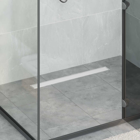 vidaXL Σιφόνι ντους 2-σε-1 με 360° σιφόνι Ασημί 70 cm