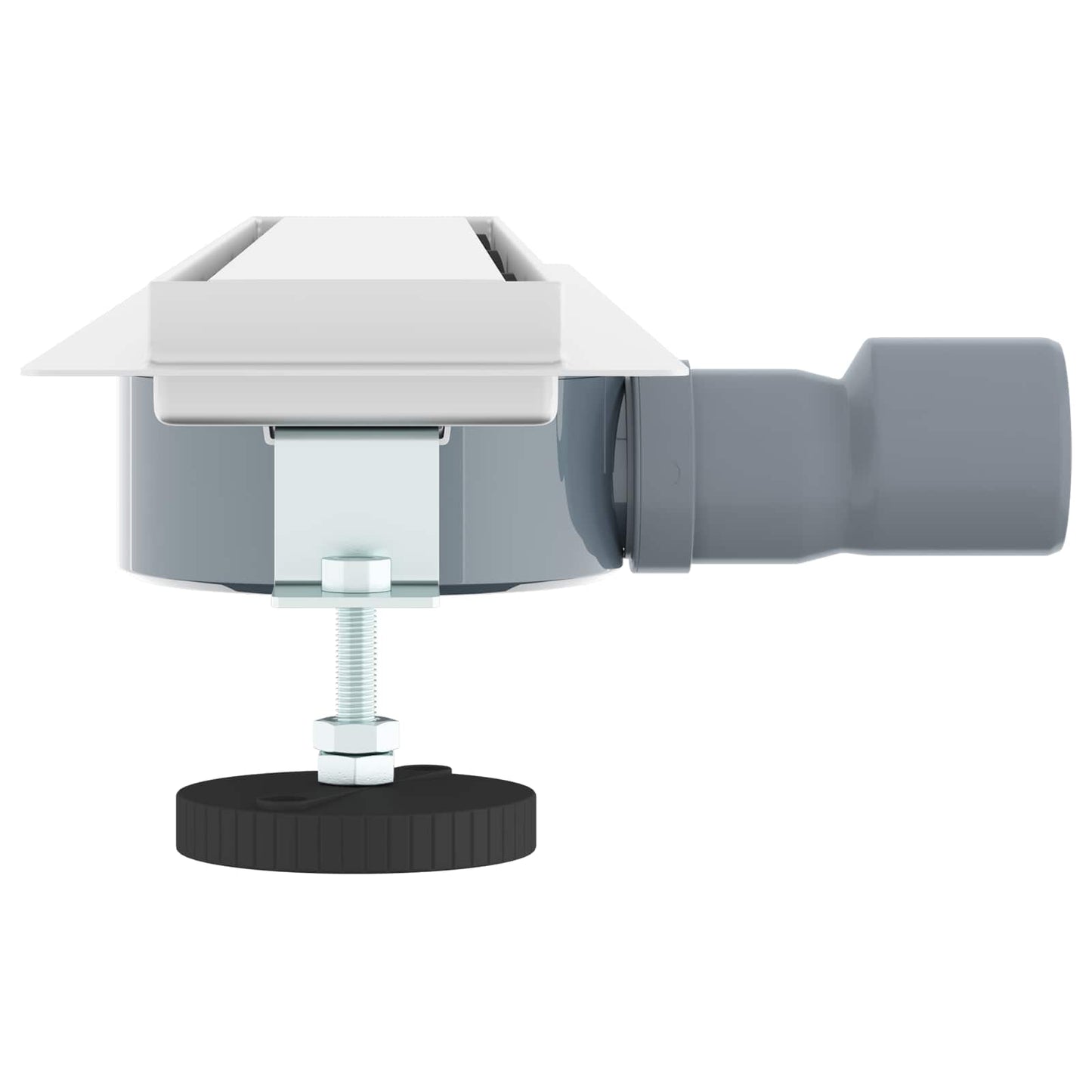 vidaXL Σιφόνι ντους 2-σε-1 με 360° σιφόνι Ασημί 60 cm