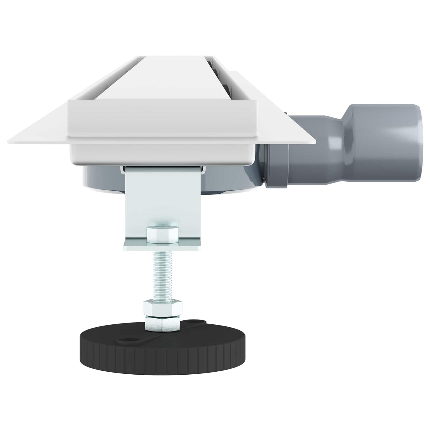 vidaXL Σιφόνι ντους 2-σε-1 με 360° σιφόνι Ασημί 100 cm