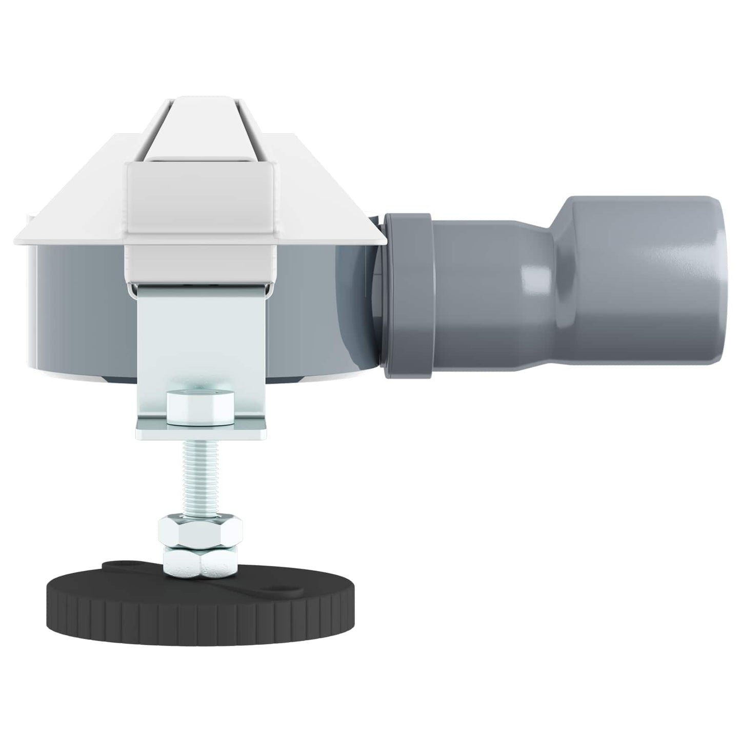 vidaXL 360° Νεροχύτης ντους με λεπτό μοντέλο Ασημί 80 cm