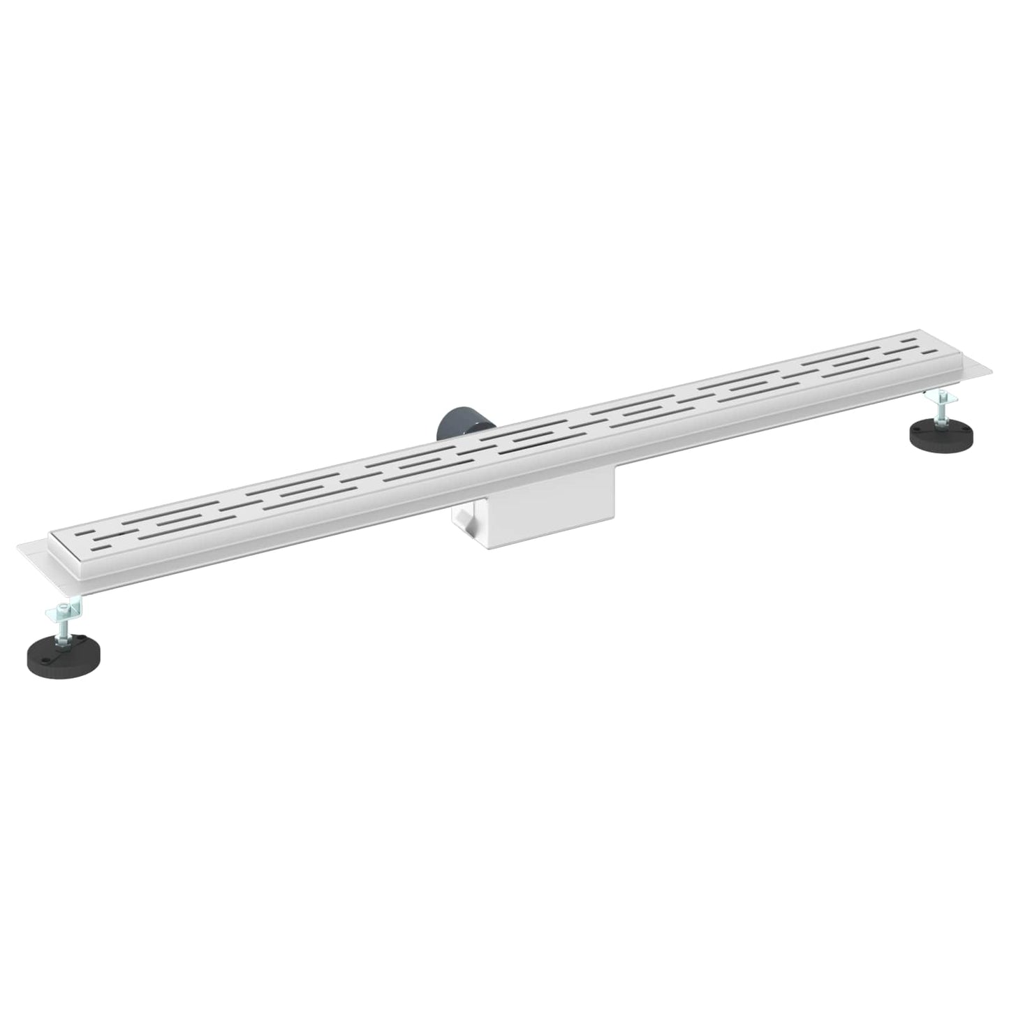 vidaXL Εκροή ντους με σχέδιο γραμμής Ασημί 90 cm Ανοξείδωτο Ατσάλι 304