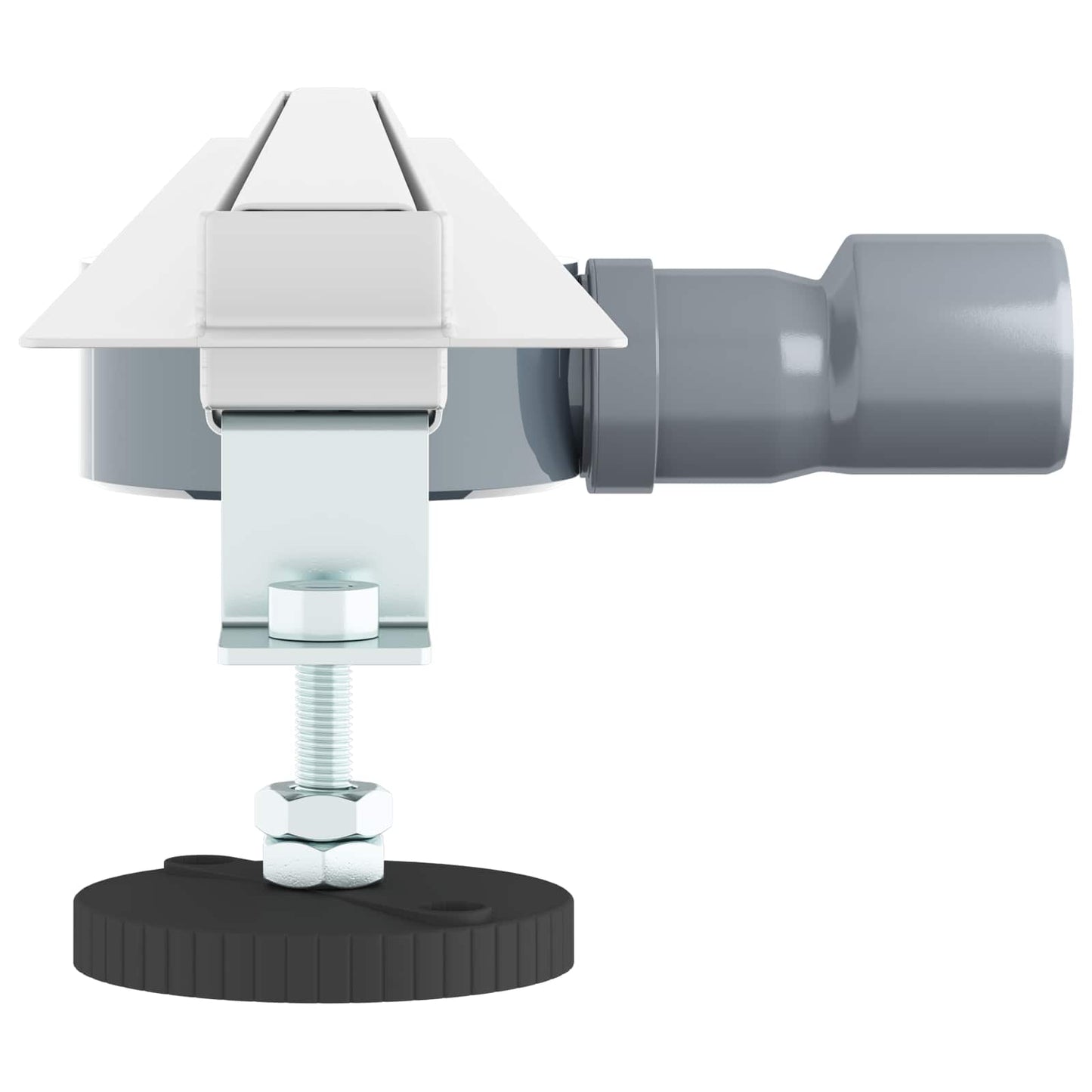 vidaXL 360° Νεροχύτης ντους με λεπτό μοντέλο Ασημί 100 cm