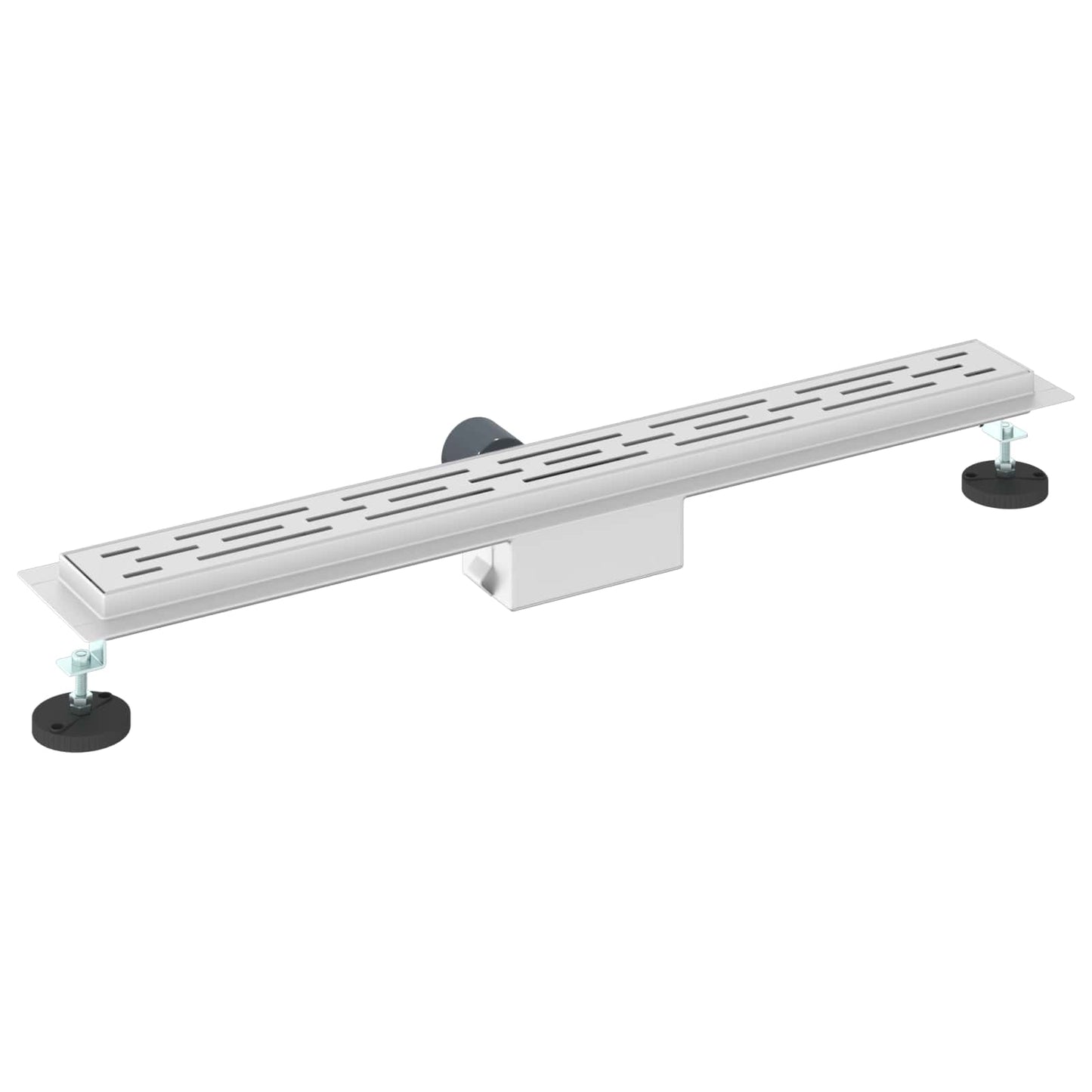 vidaXL Εκροή ντους με σχέδιο γραμμής Ασημί 70 cm Ανοξείδωτο Ατσάλι 304