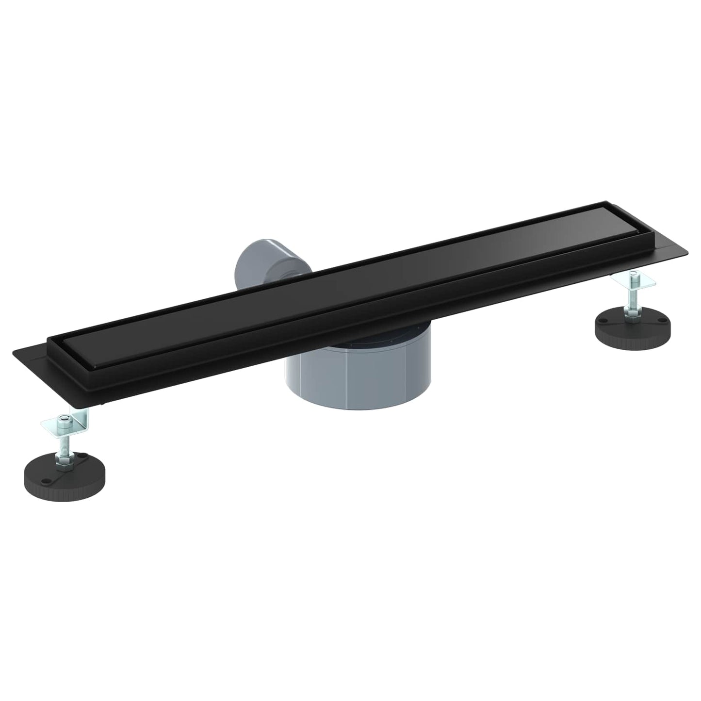 vidaXL Σιφόνι ντους 2-σε-1 με 360° σιφόνι Μαύρο 50 cm