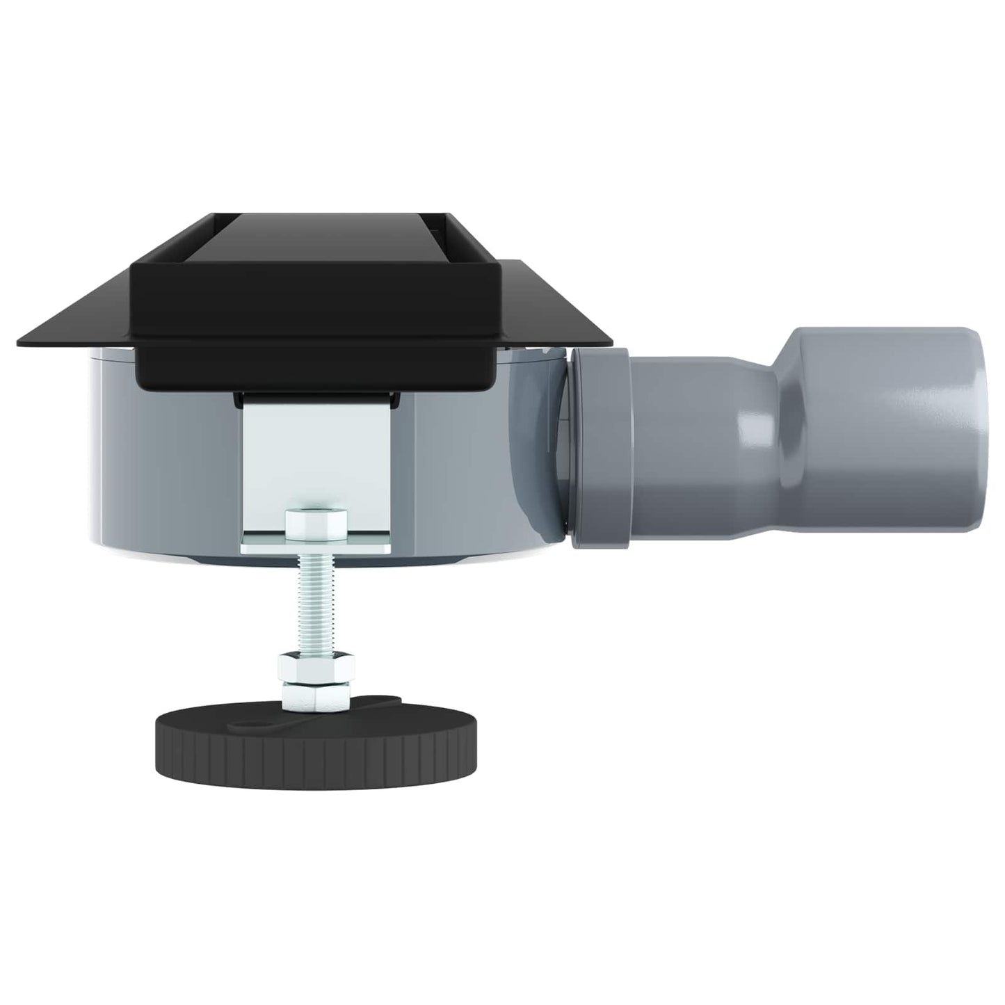 vidaXL Σιφόνι ντους 2-σε-1 με 360° σιφόνι Μαύρο 50 cm