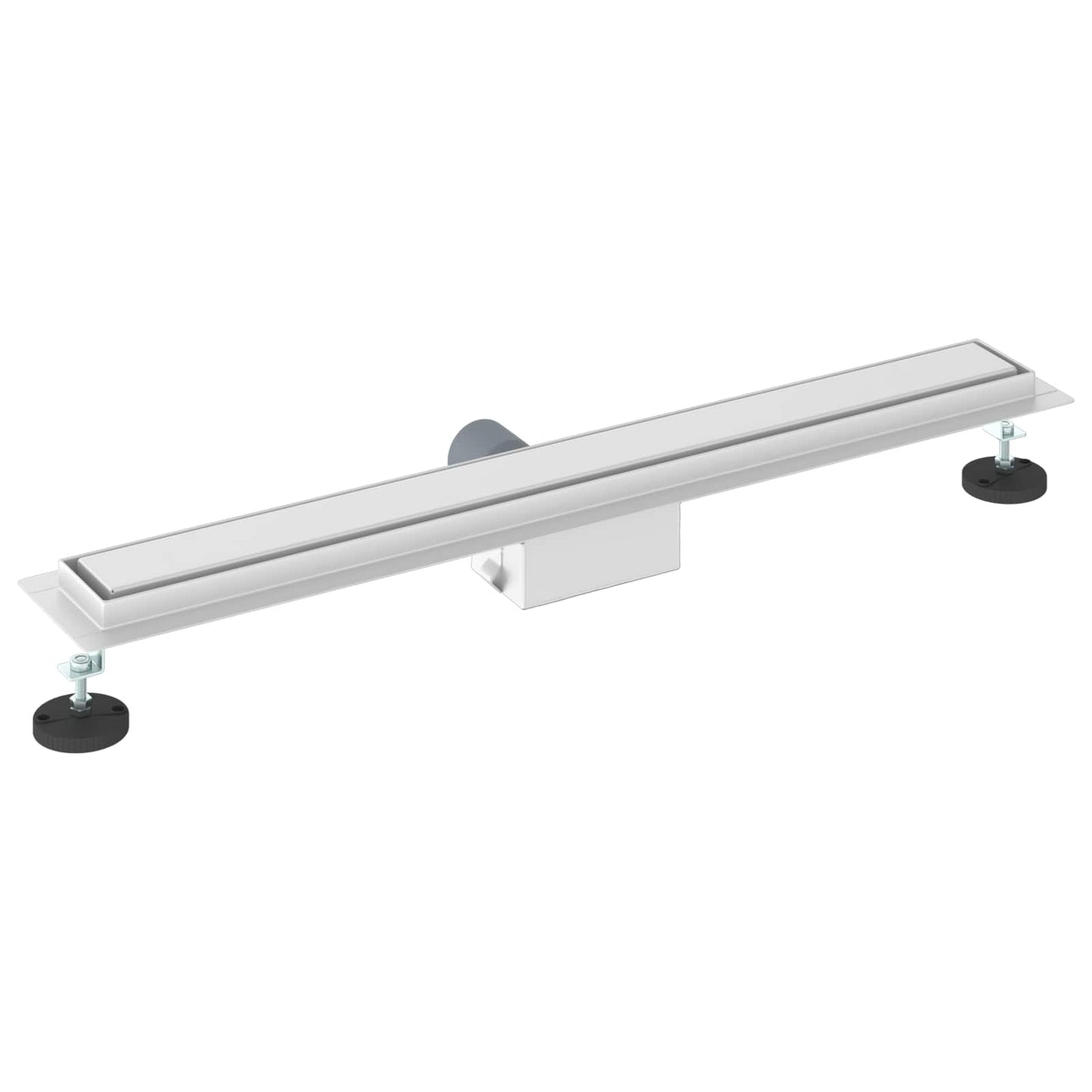 vidaXL 2 σε 1 εκροή ντους Ασημί 70 cm Ανοξείδωτο Ατσάλι 304