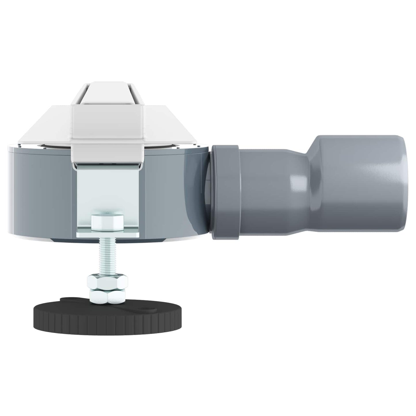 vidaXL 360° Νεροχύτης ντους με λεπτό μοντέλο Ασημί 50 cm