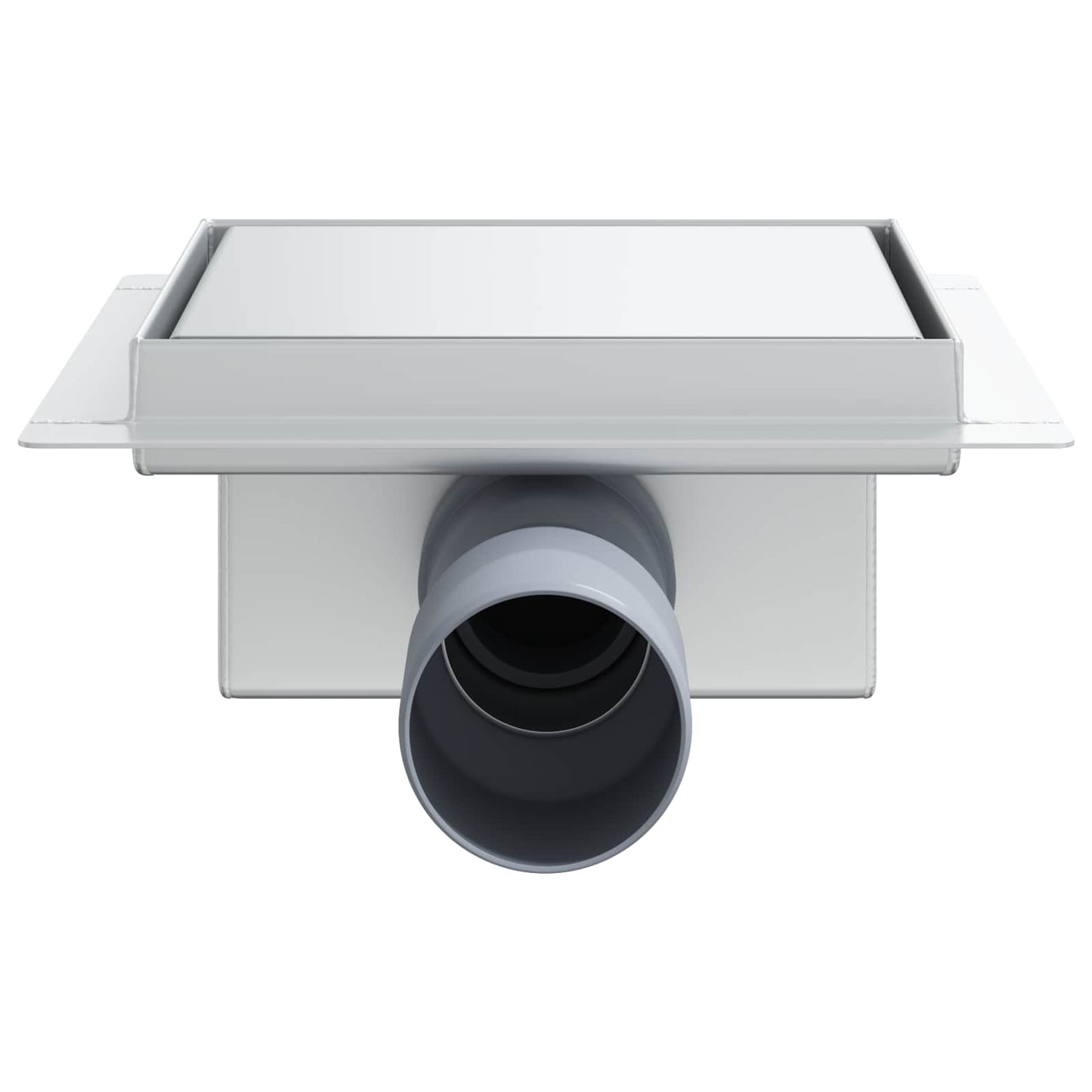 vidaXL 2 σε 1 εκροή ντους Ασημί 15 x 15 εκ Ανοξείδωτο Ατσάλι 304